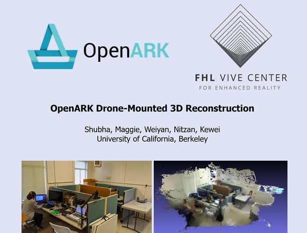 Cover page of project showing title, authors, and screenshot of a 3D-mapped office